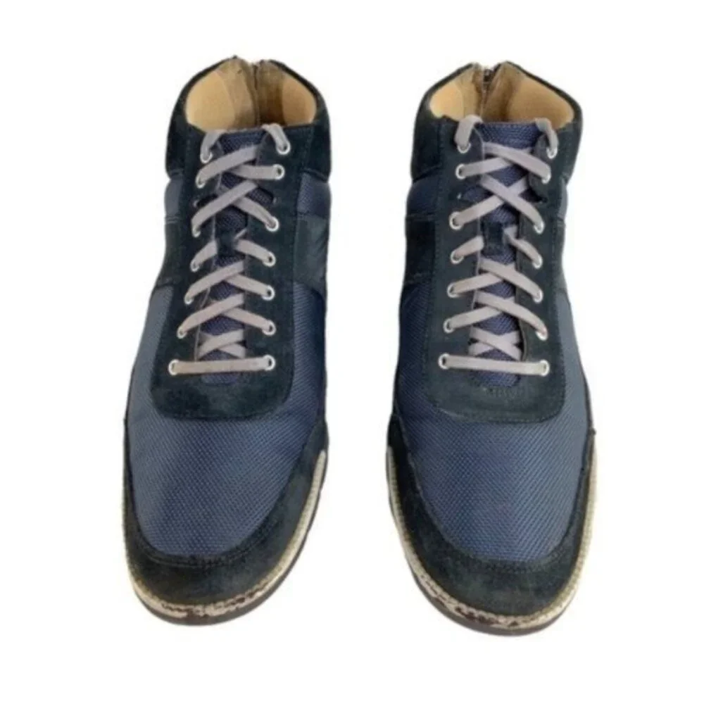 Cole Haan Grand OS Suede Canvas High Top Sneakers
